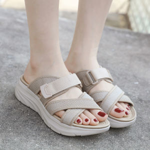 Soakable Platform Slippers Womens Summer Fashion Outwear Wedge Lightweight Non Slip Thailand Sanya Beach Shoes Sandals Outdoor