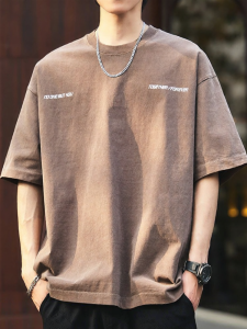 SZON | Summer Retro Washed Loose 100% Cotton T-Shirt 280g