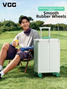 VCC | Quiet Rubber Wheel Stylish Large Capacity Trolley Suitcase 26 Inch