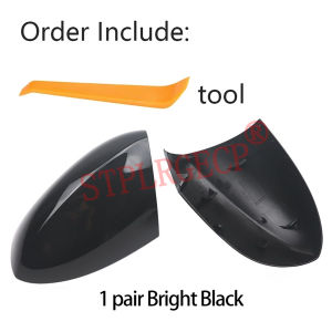 High Quality New M Look Carbon FIber Look Black Mirror Covers Replacement RearView Mirror Case Cover for BMW E90 E92 E93 M3 1M