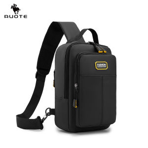 AUOTE Mens Chest Bag Waterproof Film Bag Multi-Functional Crossbody Bag Sports Bag Casual Bag Street Shoulder Bag Messenger Bag Versatile Fashion Chest Bag Travel Bag Business Bag
