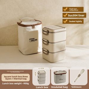 SHELI | Microwave-safe Multi-layer Stainless Steel Lunch Box