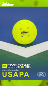 [Chính hãng] Bóng Pickleball Zocker Five Star Gen 1 -  Bóng bền chất lượng cao chuẩn thi đấu quốc tế