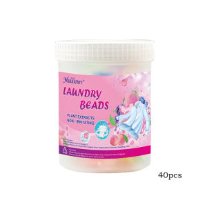 20/40pcs Scent Booster 6-in-1 Laundry Beads Fragrances Detergent- Powerful Stain Removal & Color Protection Softness & Freshness