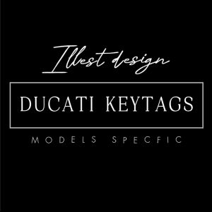 24 DUCATI KEYTAG: MULTISTRADA 620 1000DS 950 1100S 1200 1200S 1260S V4 V4S KEY TAG KEYCHAIN MOTORCYCLE ACCESSORIES