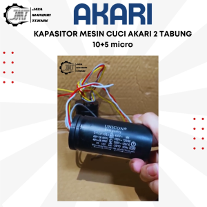JMT - Kapasitor 10+5 Untuk Mesin Cuci Akari 2 Tabung 6-10kg