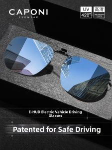 CAPONI | Night Vision Driving Fishing Clip-on Polarized Sunglasses