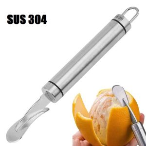 1/2PCS Stainless Steel 304 Orange Slicer Fruit Peeler Tool for Kitchen Home Garden