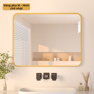 FWTDF | Gương Treo Tường Cho Phòng Tắm Dán Keo Không Cần Khoan
