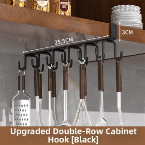 YINGYU | No-Drill Double Row Cup Hanging Rack