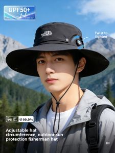 SHOUYUE | Men Summer Sun Protection Fishing Hat Foldable