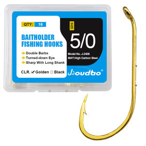 Baitholder Hooks Rig Live Bait Hook Freshwater Fishing Hooks Down Eye Offset Walleye/Trout/Crappie/Panfish/Bluegill Saltwater