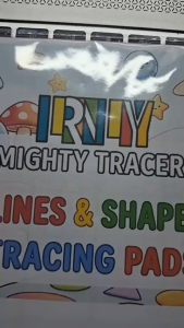 30p. LRNLY Tracing Lines & Shapes pads (Glued)