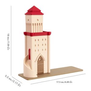 ปราสาทวินเทจ Bookend เดสก์ท็อปตกแต่งผู้ถือหนังสือสําหรับหน้าแรกเครื่องเขียนอุปกรณ์สํานักงานชั้นวางการศึกษาองค์กรของขวัญ