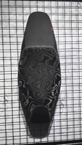 AEROX V1 3D SMOKE INDO CONCEPT TWO TONE DESIGN SEAT COVER FOR MOTORCYCLE 1PC