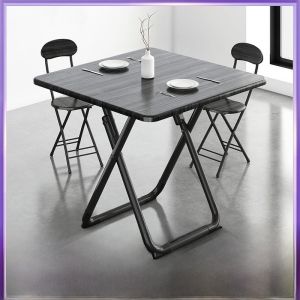 Foldable Dining Table for Rent Small Apartment Dormitory Meal Simple Design Home Use Compact Size Tabletop Decoration