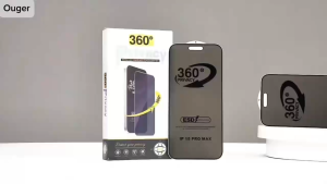 iP Phone 11 12 13 14 15 16 17 Pro Max Plus 360° Anti-Peep Privacy Anti-Scratch Anti-Fingerprint UV Light Tempered Glass