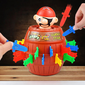 Pirate Barrel Interactive Sword Insertion Game Toy