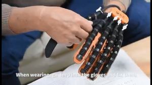 Salorie Stroke Rehabilitation Gloves Upgrade Hemiplegia Hand Stroke Recovery Robot Equipment with USB Chargeable and Strength Adjustment Stroke Recovery Equipment for Hand Cramps