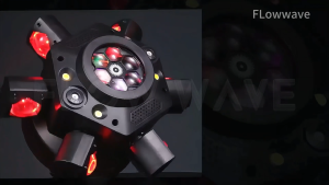 Flowwave ไฟเคลื่อนที่ DJ กำลัง 120W | ไฟสเตจ LED RGBW พร้อมเอฟเฟกต์เลเซอร์และสโตรบ | ควบคุมผ่าน DMX512 สำหรับคลับ คอนเสิร์ต และงานแต่งงาน