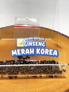 Benih Ginseng Merah Korea Unggul Berkualitas biji bibit repack Phytolacca americana jamu obat herbal hydroponik hidroponik sayur sayuran gingseng tanaman pot