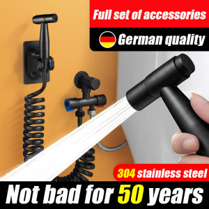 Made in Germany 304 Toilet Bidet Sprayer Stainless Steel Bidet Set Shower Set SUS304 Stainless Steel 3In1 Bathroom Toilet Washer With Hose Handheld Toilet Spray Set Washer Toilet Bathroom Bidet Stainless Steel Bidet Set Steel High Pressure Water Gun