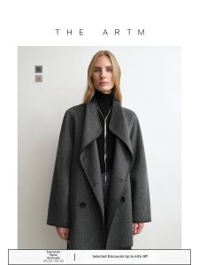 Reversible Silk Camel Hair Coat Women