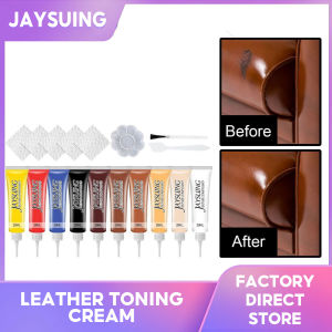 Jaysuing น้ำยาครีมขี้ผึ้งหนังสำหรับซ่อมสีมันงานประดิษฐ์ทำมือขัดหนังสีผสมอาหารกันรอยเปื้อนสำหรับหนังเบาะรถยนต์หนังโซฟาหัตถกรรมเครื่องหนังกระเป๋าหนังโซฟารองเท้าซ่อมแซมสติ๊กเกอร์ติดโทรศัพท์มือถือเสริม (20มล.)