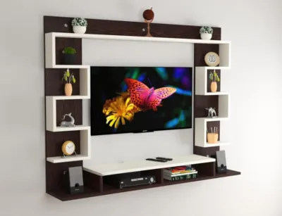 Ambalan rak tv gantung modern lebar 20cm
