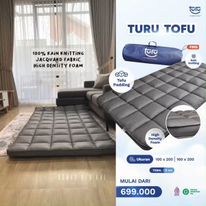 TURU Tofu Kasur Lantai Gulung Premium / Travel Bed Premium / Matras Lantai Kasur Piknik (FREE TAS)