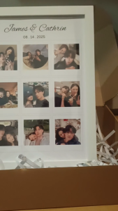 Customized/Personalized/ Photo frame/ with box / A4 size FREE Inspired Instax Photo