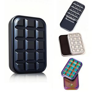 Fidget Slider Chocolate Shaped Magnetic Metal Fidget Toys EDC Adult Fidget Toys ADHD Anxiety Relief Toy Restless Toys