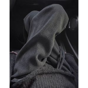 Gray Gingham Wide Leg Pants Womens Drapey Straight Corduroy Casual Trousers High Waist Extended Length Comfortable Leisure Pants