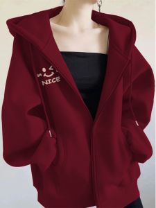 New Years Wearing Red Sweater Jacket Outerwear
