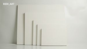 Kanvas Lukis 50X50 cm / Murah Berkualitas - Terpasang Spanram Rapi, Jenis Kanvas Multy, Tekstur Halus dan Berserat (Korean Gesso Quality) - Tahan Lama dan Tidak Retak (2 pcs disarankan)
