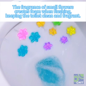 Toilet Deodorant Gel Strong Fragrance Bowl Flower Cleaning Gel Bathroom Aroma Air Freshener Cleaner Anti-Bacterial