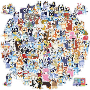 50-100Pcs Graffiti Bluey Bingo Stickers Creative Cartoon Refrigerator Sticker Diy Luggage Notebook Stickers Birthday Gifts Toys
