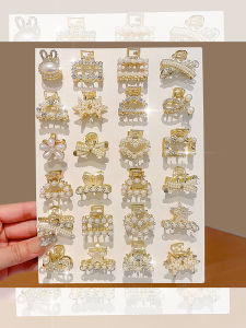 กิ๊บติดผมรูปมุกขนาดเล็กสำหรับผู้หญิง 2025 รุ่นใหม่ กิ๊บติดผมหางม้าโลหะระดับไฮเอนด์ เครื่องประดับผมขนาดเล็กและละเอียดอ่อน