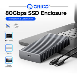 ORICO 80Gbps Portable SSD Compatible with Thunderbolt 5 External SSD Diskless/512GB/2TB/4TB 360° Finned Metal Housing