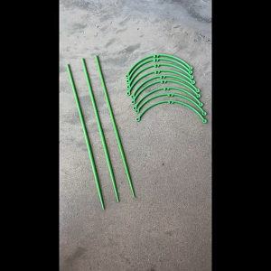 Set Penyokong Tanaman 6pcs Plant Stake Plastik Tahan UV Untuk Pot Bunga Kebun Mini Warna Natural