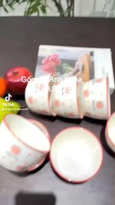 Bát Ăn Cơm Bát Chè Đĩa Sứ Chén Dĩa Sứ Dễ Thương Cute Decor Cao Cấp dáng vuông tròn Happy pig Xinh Yêu