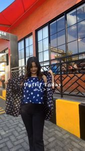 MISHY Outer Wanita Kekinian Terbaru 2023 Batik Jumputan Reguler Jumbo Size Bisa COD