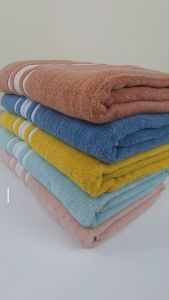 Pure Soft Cotton Bath Towel Quick Dry High Absorbency Tuala Mandi Dewasa Tebal 383g Saiz Besar 70x140cm #T8707