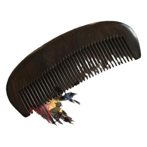 MingYi JinTan Purple Light Mahogany Long Hair Special Flat Comb Uncarved Womens Wooden Comb Household Personal Care Tool