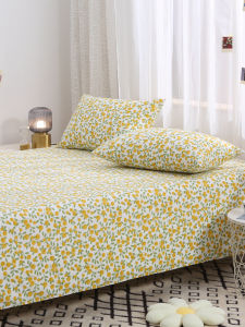 Pure Cotton Diagonal Stripe Bed Sheet Single Piece Cartoon Floral Pattern Quality Homeware from Mainland China by Summer Arrival