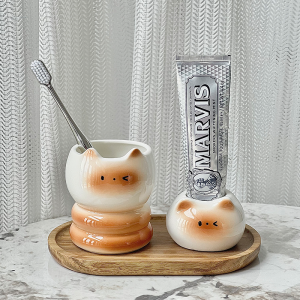 Bộ Ly Đánh Răng Dễ Thương Bộ Kệ Để Bàn Phòng Tắm Kệ Để Bàn Chải Đánh Răng Điện Kệ Để Kem Đánh Răng Kệ Để Đồ Dùng Vệ Sinh Cá Nhân