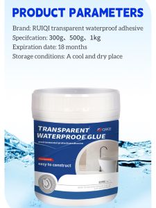 [Quick Drying/Safe Non-Toxic] Waterproof Leakproof Environmentally Friendly Transparent Glue/Interior Wall Leak-Proof Paint Adhesive/防水防漏环保透明胶/Bathroom Tile And Toilet Waterproof Paint