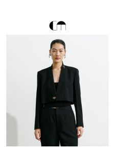 Designer Summer Short Box-Style Wool Suit Jacket