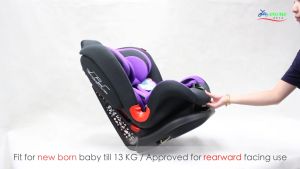 OTOMO Baby Car Seat HB8898/HB989 - Red Blue Grey (0-25KG) - Rearward and Forward Facing - 5-Point Harness System - Three Reclining Positions - 1 Year Warranty