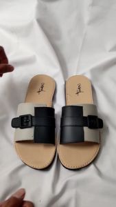 Sandal Wanita DIONA Arsaka Sandal Slop Sol Karet Non Slip Anti Licin Motif Gesper Kombinasi